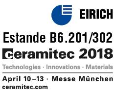 EIRICH na Ceramitec 2018: redução de custos na preparação de barbotina.